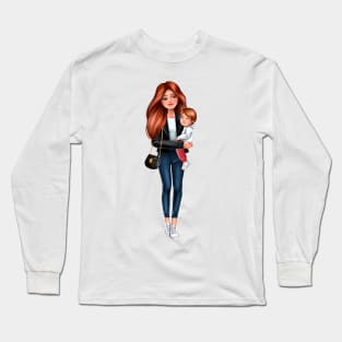 Mother with son Long Sleeve T-Shirt